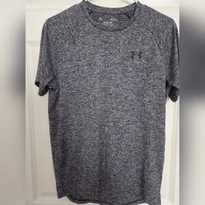 NWT Under Armour Men's Heathered Black & Grey Tee